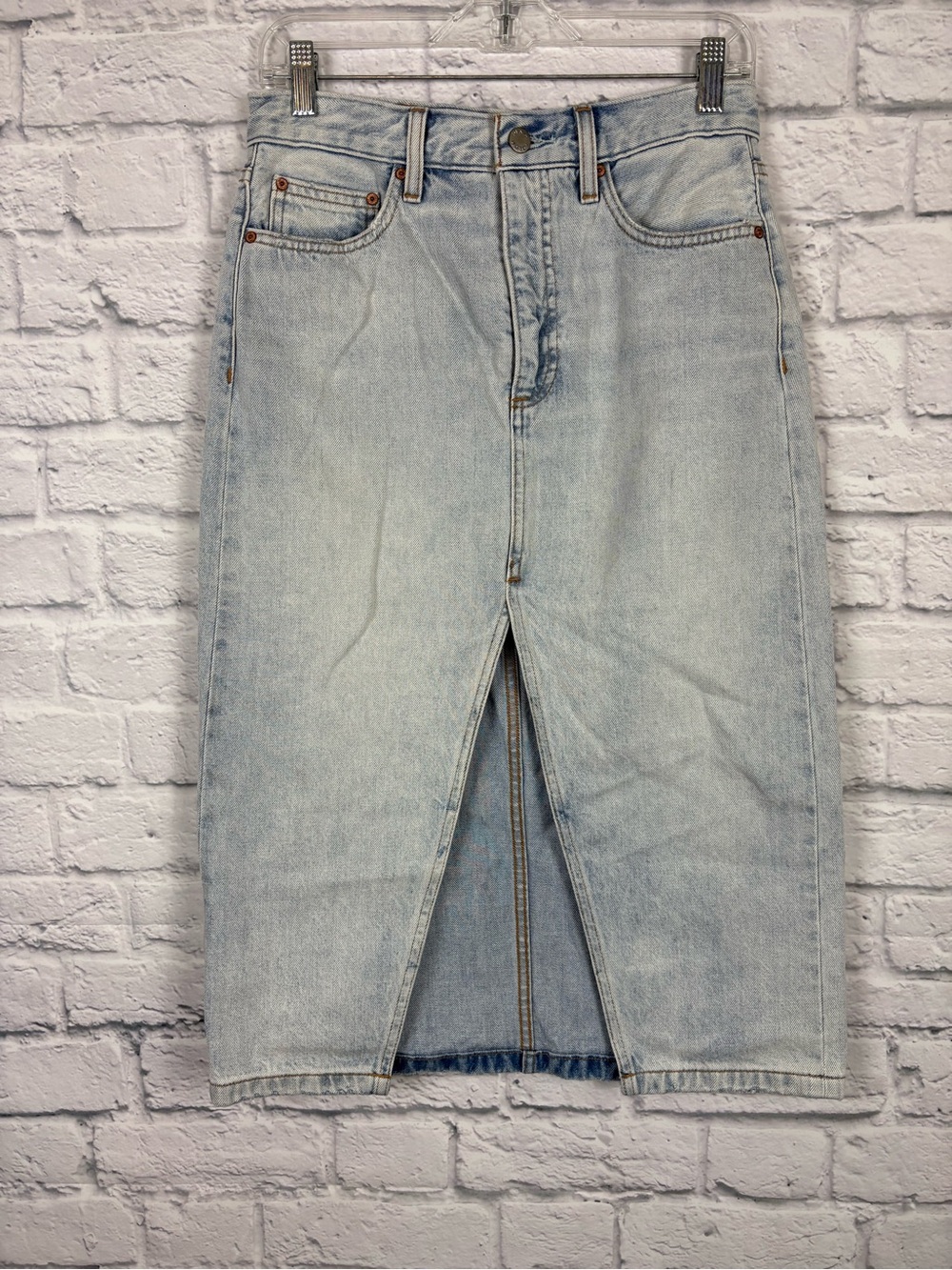 Aritzia Denim Forum 90s Halle Skirt size 26 - Picture 2 of 7